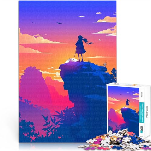 1000-teilige Puzzles für Erwachsene Silhouette Sonnenuntergang Pädagogisches Spielzeug zum Stressabbau Tolles Geschenk für Spiele 50x70cm 1000-teilige Puzzles für Erwachsene Silhouette Sonnenuntergang Pädagogisches Spielzeug zum Stressabbau Tolles Geschenk für Spiele 50x70cm von BKDNNUJR