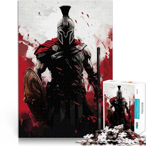 1000-teilige Puzzles für Erwachsene Soldat Krieger Spartan Trainieren Sie Ihr Gehirn und Ihre Hände für Heimdekoration 38x52cm 1000-teilige Puzzles für Erwachsene Soldat Krieger Spartan Trainieren Sie Ihr Gehirn und Ihre Hände für Heimdekoration 38x52cm von BKDNNUJR