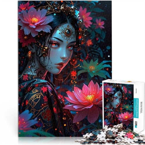 1000-teilige Puzzles für Teenager Asiatisches Blumenmädchen für Lernspiel-Herausforderungsspielzeug Tolles Geschenk für Spiele 50x70cm 1000-teilige Puzzles für Teenager Asiatisches Blumenmädchen für Lernspiel-Herausforderungsspielzeug Tolles Geschenk für Spiele 50x70cm von BKDNNUJR