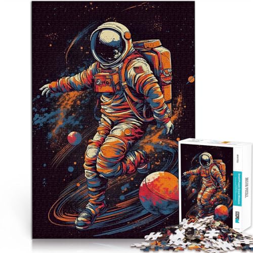 1000-teilige Puzzles für Teenager Astro spielt Fußball Trainieren Sie Ihr Gehirn und Ihre Hände Die Liebe zwischen Paaren stärken 50x70cm von BKDNNUJR