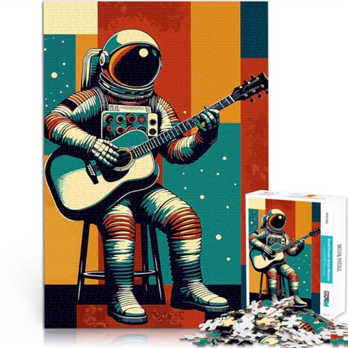 1000-teilige Puzzles für Teenager Astronaut spielt Gitarre für Lernspiel-Herausforderungsspielzeug Wanddekoration 50x70cm 1000-teilige Puzzles für Teenager Astronaut spielt Gitarre für Lernspiel-Herausforderungsspielzeug Wanddekoration 50x70cm von BKDNNUJR