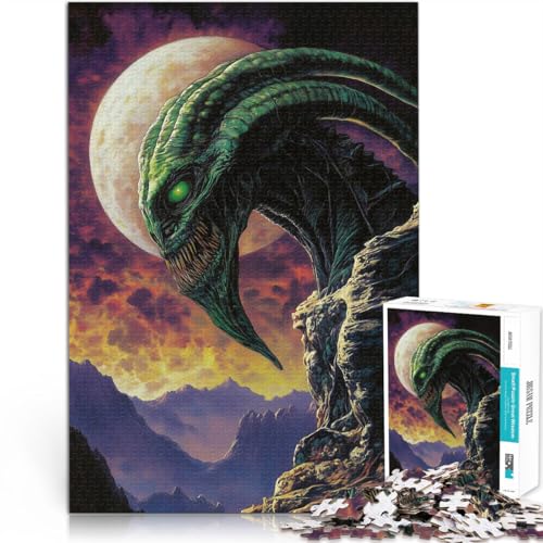 1000-teilige Puzzles für Teenager Außerirdische Kreaturen in den Bergen DIY-Spielzeug Jedes Stück ist einzigartig – Anspruchsvolles Familienspiel 26x38cm 1000-teilige Puzzles für Teenager Außerirdische Kreaturen in den Bergen DIY-Spielzeug Jedes Stück ist einzigartig – Anspruchsvolles Familienspiel 26x38cm von BKDNNUJR