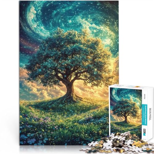 1000-teilige Puzzles für Teenager Baum unter Sternenhimmel Spielzeug Lernspiele Stressabbau Geeignet für die Schreibtischdekoration 26x38cm 1000-teilige Puzzles für Teenager Baum unter Sternenhimmel Spielzeug Lernspiele Stressabbau Geeignet für die Schreibtischdekoration 26x38cm von BKDNNUJR
