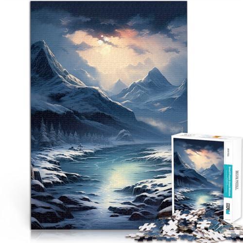 1000-teilige Puzzles für Teenager Berge im Winter Anspruchsvolles Spiel und Familienspaß Die Liebe zwischen Paaren stärken 26x38cm 1000-teilige Puzzles für Teenager Berge im Winter Anspruchsvolles Spiel und Familienspaß Die Liebe zwischen Paaren stärken 26x38cm von BKDNNUJR