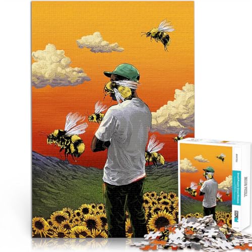1000-teilige Puzzles für Teenager Blumenjunge Familienspiel zum Stressabbau, schwierige Herausforderung Geburtstagsgeschenk, Geschenke 50x70cm von BKDNNUJR