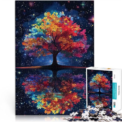 1000-teilige Puzzles für Teenager Bunte Baumreflexion Geschenke zum Suchbegriff: Herausfordernde Spiele Tolles Geschenk für Spiele 26x38cm 1000-teilige Puzzles für Teenager Bunte Baumreflexion Geschenke zum Suchbegriff: Herausfordernde Spiele Tolles Geschenk für Spiele 26x38cm von BKDNNUJR