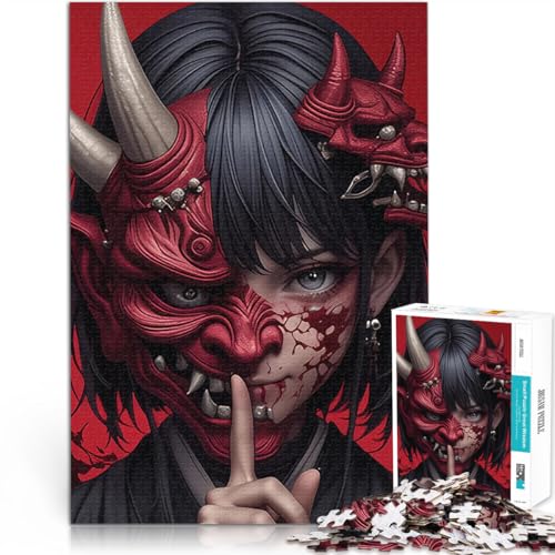 1000-teilige Puzzles für Teenager Dämonenmaskenmädchen Pädagogisches Spielzeug zum Stressabbau Lernspiel für Geburtstag, Weihnachten 50x70cm 1000-teilige Puzzles für Teenager Dämonenmaskenmädchen Pädagogisches Spielzeug zum Stressabbau Lernspiel für Geburtstag, Weihnachten 50x70cm von BKDNNUJR