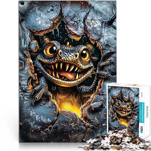 1000-teilige Puzzles für Teenager Drachenbaby Gehirnintelligenz-Herausforderung süchtig machendes Spielzeug Geschenk zum Geburtstag 26x38cm von BKDNNUJR