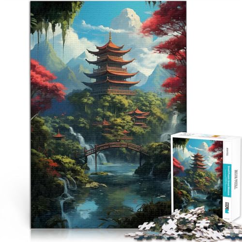 1000-teilige Puzzles für Teenager Fantasielandschaft Anspruchsvoll, Aber lustig und humorvoll Lernspiel für Geburtstag, Weihnachten 26x38cm von BKDNNUJR