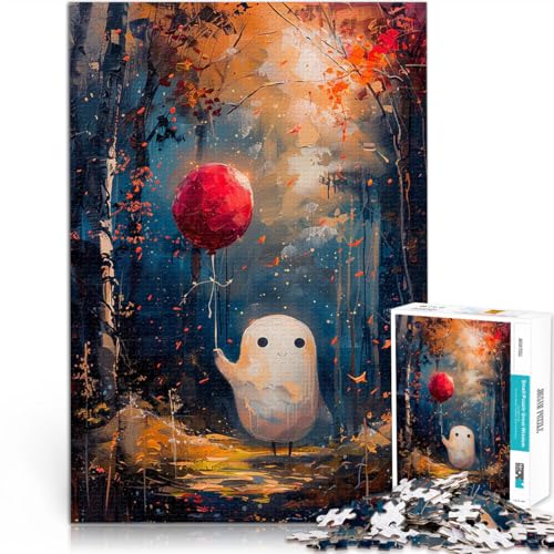 1000-teilige Puzzles für Teenager Geist mit Ballonwald Spielzeug Lernspiele Stressabbau Lernspiel für Geburtstag, Weihnachten 26x38cm von BKDNNUJR