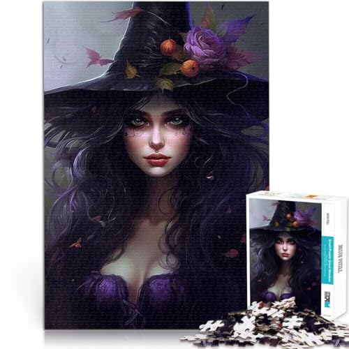 1000-teilige Puzzles für Teenager Hexenhafte Frau für Lernspiel-Herausforderungsspielzeug Geeignet für die Schreibtischdekoration 26x38cm 1000-teilige Puzzles für Teenager Hexenhafte Frau für Lernspiel-Herausforderungsspielzeug Geeignet für die Schreibtischdekoration 26x38cm von BKDNNUJR