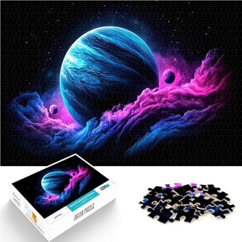 1000-teilige Puzzles für Teenager Kosmischer Nebel mit Planeten Quizspiel Wanddekoration Einzigartige Geburtstags 26x38cm 1000-teilige Puzzles für Teenager Kosmischer Nebel mit Planeten Quizspiel Wanddekoration Einzigartige Geburtstags 26x38cm von BKDNNUJR