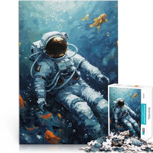 1000-teilige Puzzles für Teenager Kosmischer Tauchgang Lernspiel-Herausforderungsspielzeug einzigartiges Herausforderungsspiel 50x70cm von BKDNNUJR