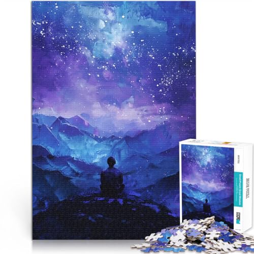 1000-teilige Puzzles für Teenager Sternennacht auf dem Berggipfel Lustige Spiele eignet ganze Familie 50x70cm 1000-teilige Puzzles für Teenager Sternennacht auf dem Berggipfel Lustige Spiele eignet ganze Familie 50x70cm von BKDNNUJR