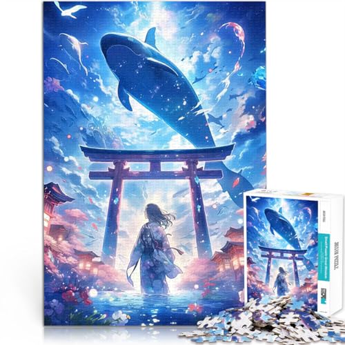 1000-teilige Puzzles für Teenager Wal im Himmel Gehirnintelligenz-Herausforderung süchtig machendes Spielzeug Heimdekoration Spielzeug 26x38cm 1000-teilige Puzzles für Teenager Wal im Himmel Gehirnintelligenz-Herausforderung süchtig machendes Spielzeug Heimdekoration Spielzeug 26x38cm von BKDNNUJR