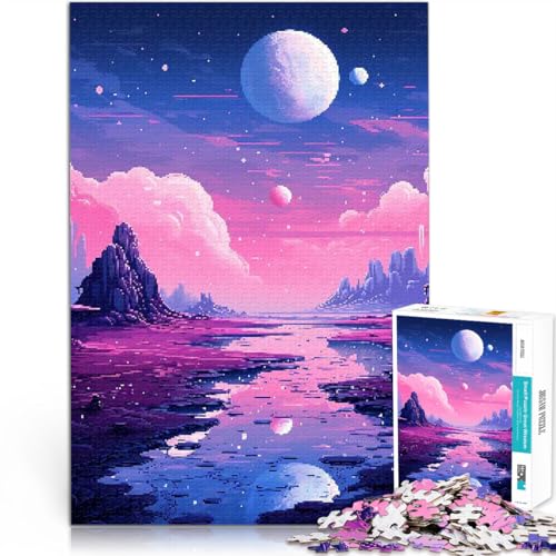 1000-teilige Puzzles für Teenager Weltraum-Hintergrund-Pixel-Art Mustermontage Jedes Stück ist einzigartig – Anspruchsvolles Familienspiel 38x52cm 1000-teilige Puzzles für Teenager Weltraum-Hintergrund-Pixel-Art Mustermontage Jedes Stück ist einzigartig – Anspruchsvolles Familienspiel 38x52cm von BKDNNUJR