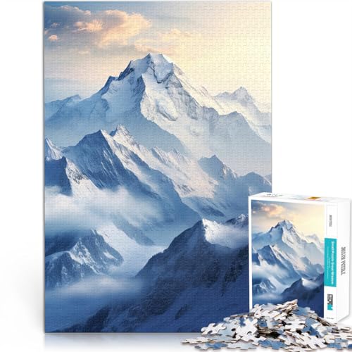 1000-teiliges Puzzle für Erwachsene Berge im Winter Lernspiel-Herausforderungsspielzeug mit passendem Poster und Quizblatt 26x38cm 1000-teiliges Puzzle für Erwachsene Berge im Winter Lernspiel-Herausforderungsspielzeug mit passendem Poster und Quizblatt 26x38cm von BKDNNUJR