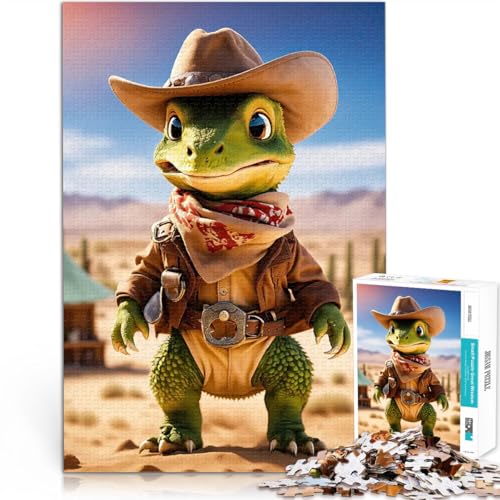 1000-teiliges Puzzle für Erwachsene Cowboy Mini-Alligator Anspruchsvolles Spiel und Familienspaß Wanddekoration 50x70cm 1000-teiliges Puzzle für Erwachsene Cowboy Mini-Alligator Anspruchsvolles Spiel und Familienspaß Wanddekoration 50x70cm von BKDNNUJR