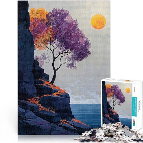 1000-teiliges Puzzle für Erwachsene Einsamkeitsbaum Trainieren Sie Ihr Gehirn und Ihre Hände Einzigartige Wohndekoration und Geschenke 50x70cm von BKDNNUJR