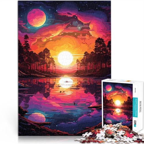 1000-teiliges Puzzle für Erwachsene Galaxie Nacht Wald für Lernspiel-Herausforderungsspielzeug Tolle Geschenke und Spielzeuge 50x70cm 1000-teiliges Puzzle für Erwachsene Galaxie Nacht Wald für Lernspiel-Herausforderungsspielzeug Tolle Geschenke und Spielzeuge 50x70cm von BKDNNUJR