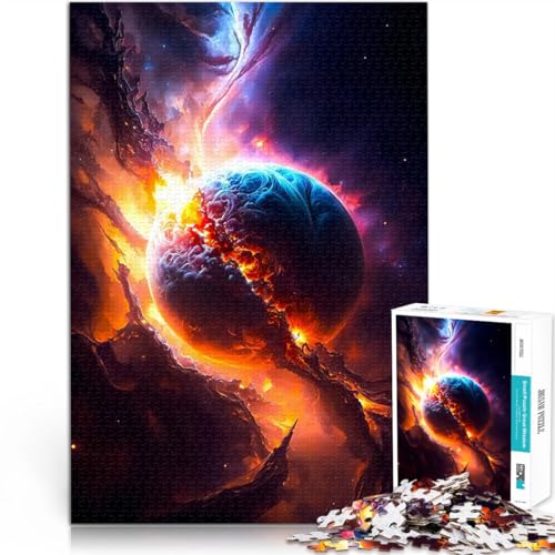 1000-teiliges Puzzle für Erwachsene Geburt eines Planeten Spielzeug-Intellektuelles Spiel einzigartiges Herausforderungsspiel 26x38cm 1000-teiliges Puzzle für Erwachsene Geburt eines Planeten Spielzeug-Intellektuelles Spiel einzigartiges Herausforderungsspiel 26x38cm von BKDNNUJR