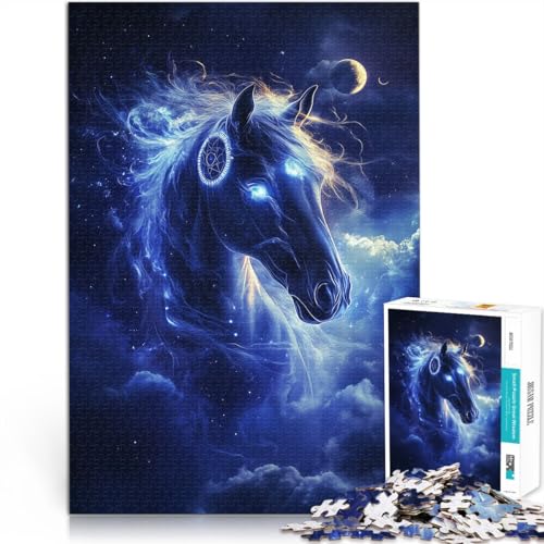 1000-teiliges Puzzle für Erwachsene Heiliges Pferd lustige Spiele für die ganze Familie Lernspiel für Geburtstag, Weihnachten 50x70cm 1000-teiliges Puzzle für Erwachsene Heiliges Pferd lustige Spiele für die ganze Familie Lernspiel für Geburtstag, Weihnachten 50x70cm von BKDNNUJR