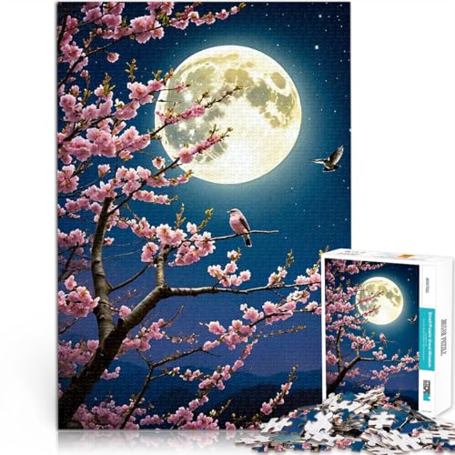 1000-teiliges Puzzle für Erwachsene Kirschblütenmond Geschenke zum Suchbegriff: Herausfordernde Spiele Perfekte Dekoration 26x38cm 1000-teiliges Puzzle für Erwachsene Kirschblütenmond Geschenke zum Suchbegriff: Herausfordernde Spiele Perfekte Dekoration 26x38cm von BKDNNUJR