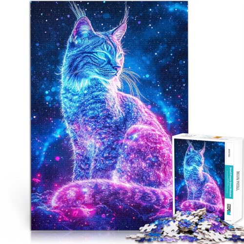 1000-teiliges Puzzle für Erwachsene Kosmischer Luchs für Lernspiel-Herausforderungsspielzeug einzigartiges Herausforderungsspiel 50x70cm 1000-teiliges Puzzle für Erwachsene Kosmischer Luchs für Lernspiel-Herausforderungsspielzeug einzigartiges Herausforderungsspiel 50x70cm von BKDNNUJR