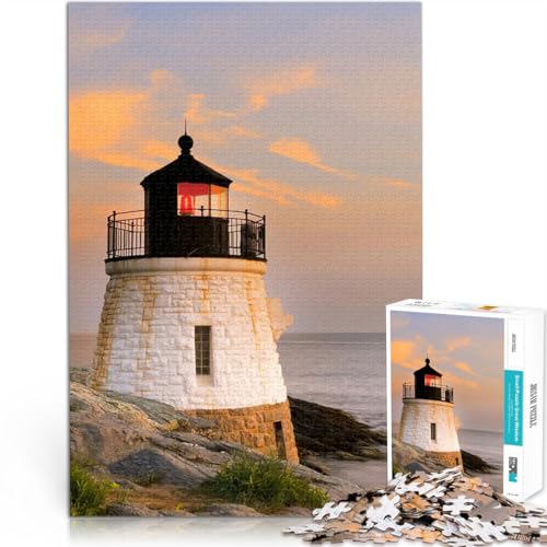 1000-teiliges Puzzle für Erwachsene Leuchtturm am Sea Beach Anspruchsvolles Spiel und Familienspaß Tolles Geschenk für Spiele 26x38cm 1000-teiliges Puzzle für Erwachsene Leuchtturm am Sea Beach Anspruchsvolles Spiel und Familienspaß Tolles Geschenk für Spiele 26x38cm von BKDNNUJR