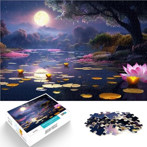 1000-teiliges Puzzle für Erwachsene Magische Lotusblume Spielzeug-Intellektuelles Spiel Lernspiel für Geburtstag, Weihnachten 50x70cm 1000-teiliges Puzzle für Erwachsene Magische Lotusblume Spielzeug-Intellektuelles Spiel Lernspiel für Geburtstag, Weihnachten 50x70cm von BKDNNUJR