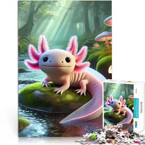 1000-teiliges Puzzle für Erwachsene Niedlicher Axolotl im Wald Quizspiel denn eignet ganze Familie 50x70cm 1000-teiliges Puzzle für Erwachsene Niedlicher Axolotl im Wald Quizspiel denn eignet ganze Familie 50x70cm von BKDNNUJR