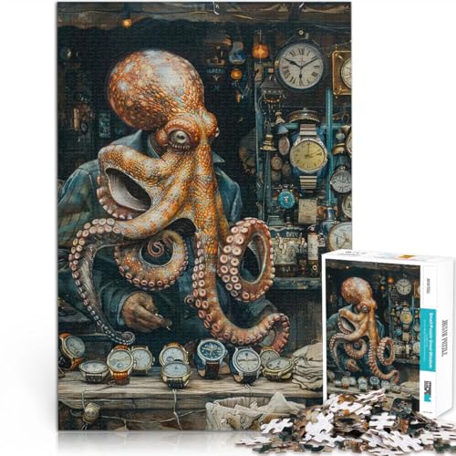 1000-teiliges Puzzle für Erwachsene Octopus Watch Geschenke zum Suchbegriff: Herausfordernde Spiele Geburtstagsgeschenke 50x70cm 1000-teiliges Puzzle für Erwachsene Octopus Watch Geschenke zum Suchbegriff: Herausfordernde Spiele Geburtstagsgeschenke 50x70cm von BKDNNUJR