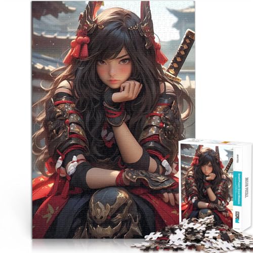 1000-teiliges Puzzle für Erwachsene Samurai-Assassinenprinzessin Herausfordernd Schwierig Wunschliste mit dem Weihnachtsmann 50x70cm von BKDNNUJR