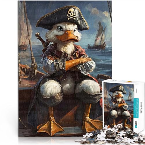 1000-teiliges Puzzle für Erwachsene Samurai-Ente Dekomprimierendes intellektuelles Lernspielzeug Heimdekoration 50x70cm von BKDNNUJR