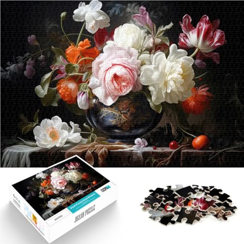 1000-teiliges Puzzle für Erwachsene Stillleben mit großen Blumen Quizspiel eignet ganze Familie 26x38cm 1000-teiliges Puzzle für Erwachsene Stillleben mit großen Blumen Quizspiel eignet ganze Familie 26x38cm von BKDNNUJR