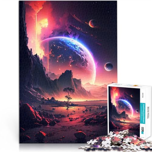 1000-teiliges Puzzle für Teenager Ätherische Zwielichtgalaxie Spielzeug-Intellektuelles Spiel Geschenke für Freunde und Familie 50x70cm 1000-teiliges Puzzle für Teenager Ätherische Zwielichtgalaxie Spielzeug-Intellektuelles Spiel Geschenke für Freunde und Familie 50x70cm von BKDNNUJR