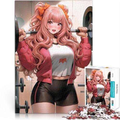 1000-teiliges Puzzle für Teenager Anime Fitness Mädchen lustige Spiele für die ganze Familie Lernspiel für Geburtstag, Weihnachten 26x38cm 1000-teiliges Puzzle für Teenager Anime Fitness Mädchen lustige Spiele für die ganze Familie Lernspiel für Geburtstag, Weihnachten 26x38cm von BKDNNUJR