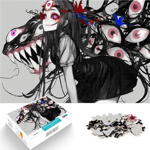 1000-teiliges Puzzle für Teenager Anime-Mädchen mit Augen Spielzeug-Intellektuelles Spiel Lernspiel für Geburtstag, Weihnachten 26x38cm 1000-teiliges Puzzle für Teenager Anime-Mädchen mit Augen Spielzeug-Intellektuelles Spiel Lernspiel für Geburtstag, Weihnachten 26x38cm von BKDNNUJR
