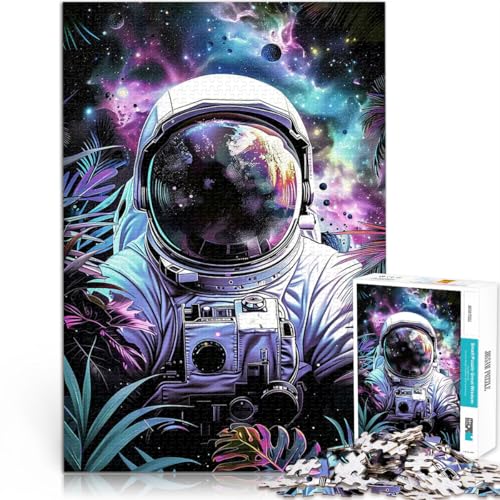 1000-teiliges Puzzle für Teenager Astronaut 7 Gehirnintelligenz-Herausforderung süchtig machendes Spielzeug Heimdekoration Spielzeug 26x38cm von BKDNNUJR