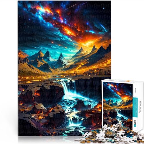 1000-teiliges Puzzle für Teenager Himmlische Berge Trainieren Sie Ihr Gehirn und Ihre Hände Geschenke für Freunde und Familie 26x38cm 1000-teiliges Puzzle für Teenager Himmlische Berge Trainieren Sie Ihr Gehirn und Ihre Hände Geschenke für Freunde und Familie 26x38cm von BKDNNUJR