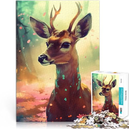 1000-teiliges Puzzle für Teenager Hirsch Anime Tier Spielzeug Lernspiele Stressabbau Wanddekoration Einzigartige Geburtstags 26x38cm 1000-teiliges Puzzle für Teenager Hirsch Anime Tier Spielzeug Lernspiele Stressabbau Wanddekoration Einzigartige Geburtstags 26x38cm von BKDNNUJR