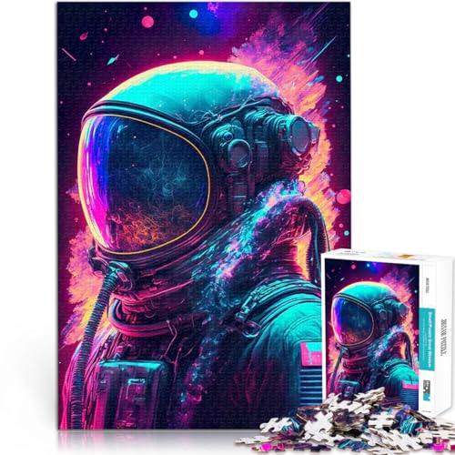 1000-teiliges Puzzle für Teenager Interstellarer Illusionist Spielzeug-Intellektuelles Spiel mit passendem Poster und Quizblatt 26x38cm von BKDNNUJR