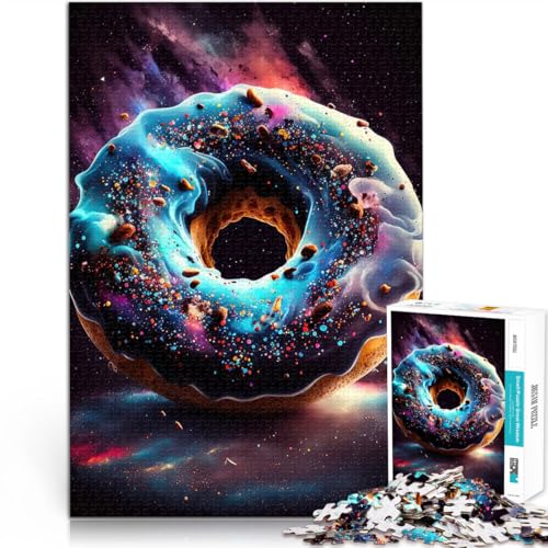 1000-teiliges Puzzle für Teenager Kosmischer Donut lustige Spiele für die ganze Familie Tolle Geschenke und Spielzeuge 26x38cm von BKDNNUJR