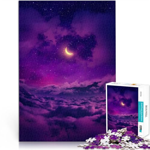 1000-teiliges Puzzle für Teenager MONDAUFGANG Helfen Sie dem Gehirn, süchtig machende Spielzeuge zu trainieren, um Geduld zu entwickeln Lustiges Geschenk 50x70cm von BKDNNUJR