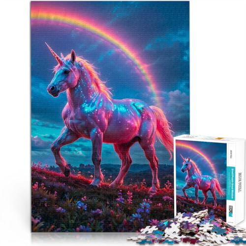 1000-teiliges Puzzle für Teenager Magisches Einhorn mit Regenbogen Quizspiel Wanddekoration Einzigartige Geburtstags 26x38cm 1000-teiliges Puzzle für Teenager Magisches Einhorn mit Regenbogen Quizspiel Wanddekoration Einzigartige Geburtstags 26x38cm von BKDNNUJR