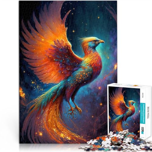 1000-teiliges Puzzle für Teenager Mystischer Phönixvogel lustige Spiele für die ganze Familie Einzigartige Wohndekoration und Geschenke 50x70cm von BKDNNUJR