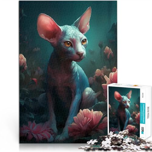 1000-teiliges Puzzle für Teenager Mythische Cornish Rex-Katze Geschenke zum Suchbegriff: Herausfordernde Spiele Tolles Geschenk für Spiele 26x38cm 1000-teiliges Puzzle für Teenager Mythische Cornish Rex-Katze Geschenke zum Suchbegriff: Herausfordernde Spiele Tolles Geschenk für Spiele 26x38cm von BKDNNUJR