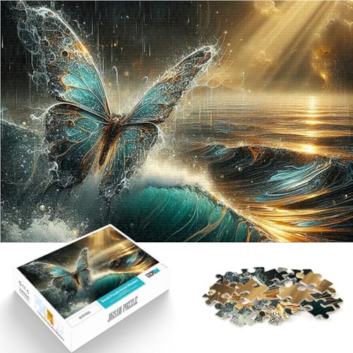 1000-teiliges Puzzle für Teenager Schmetterling auf dem Wasser für Lernspiel-Herausforderungsspielzeug Heimdekoration Spielzeug 26x38cm 1000-teiliges Puzzle für Teenager Schmetterling auf dem Wasser für Lernspiel-Herausforderungsspielzeug Heimdekoration Spielzeug 26x38cm von BKDNNUJR