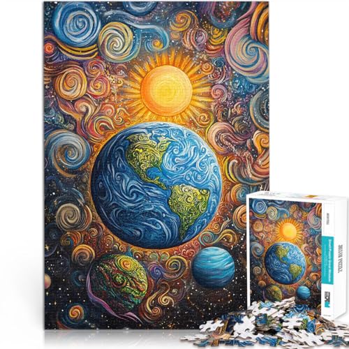 1000-teiliges Puzzle für Teenager Wunderliche kosmische Malerei Denkspiel mit vollständig ineinander greifenden, zufällig geformten Teilen 50x70cm 1000-teiliges Puzzle für Teenager Wunderliche kosmische Malerei Denkspiel mit vollständig ineinander greifenden, zufällig geformten Teilen 50x70cm von BKDNNUJR