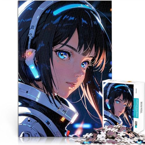 1000-teiliges Teenager-Puzzle Anime-Mädchen mit Kopfhörern Lernspielzeug für die ganze Familie Geschenke für Freunde und Familie 26x38cm 1000-teiliges Teenager-Puzzle Anime-Mädchen mit Kopfhörern Lernspielzeug für die ganze Familie Geschenke für Freunde und Familie 26x38cm von BKDNNUJR